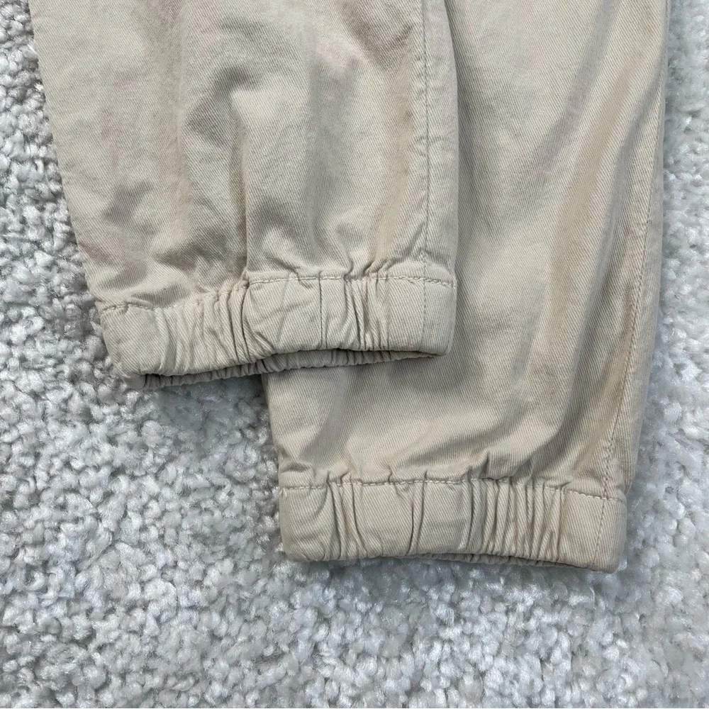 Frank & Eileen Foxrock Cropped Ankle Taper Jogger Pants Khaki Stretch Pockets 4